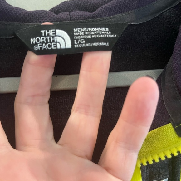 The North Face Grey, Purple and Yellow zip up Jacket - Picture 2 of 7